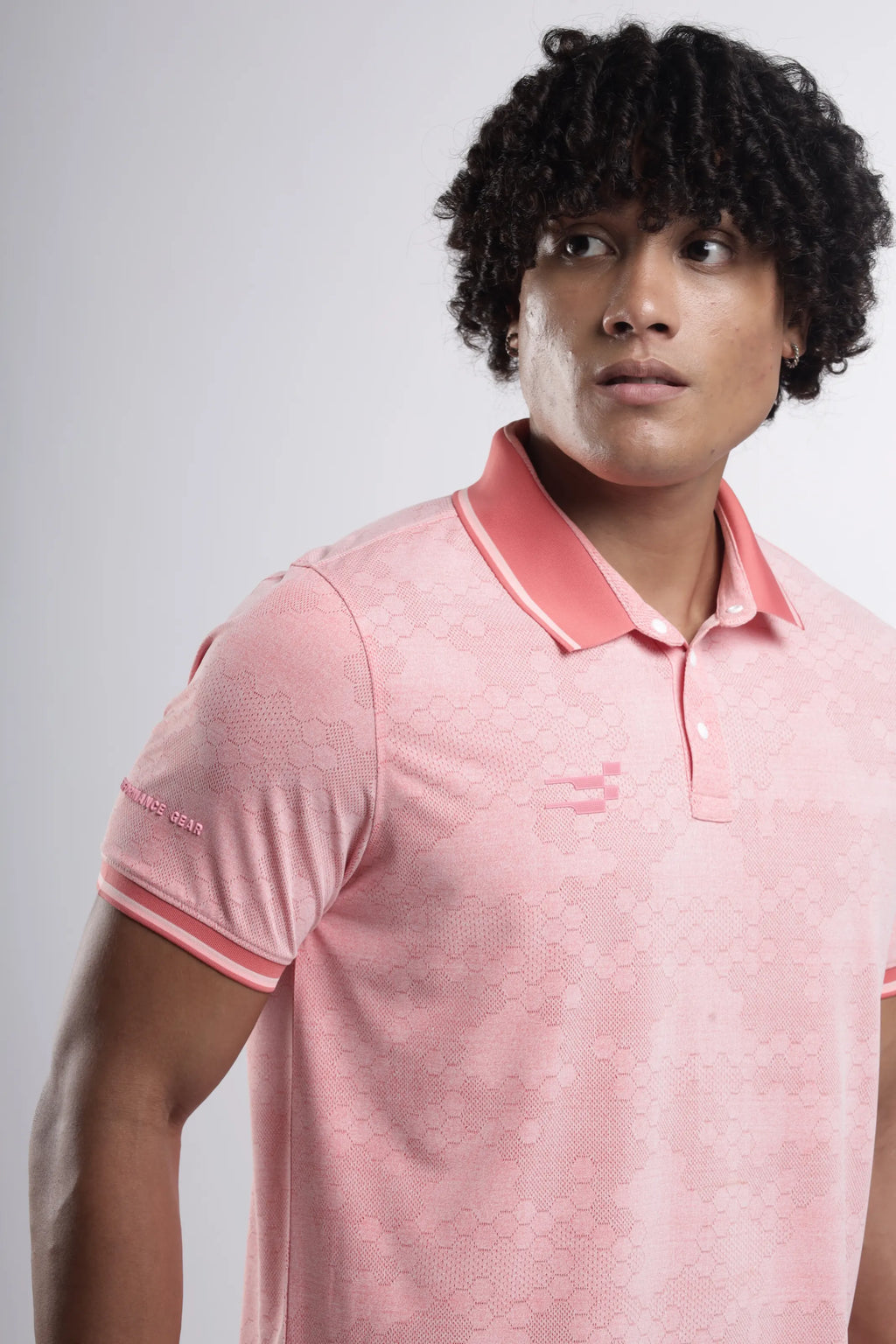 Octagon Performance Polo T-Shirt Bright | Salmon