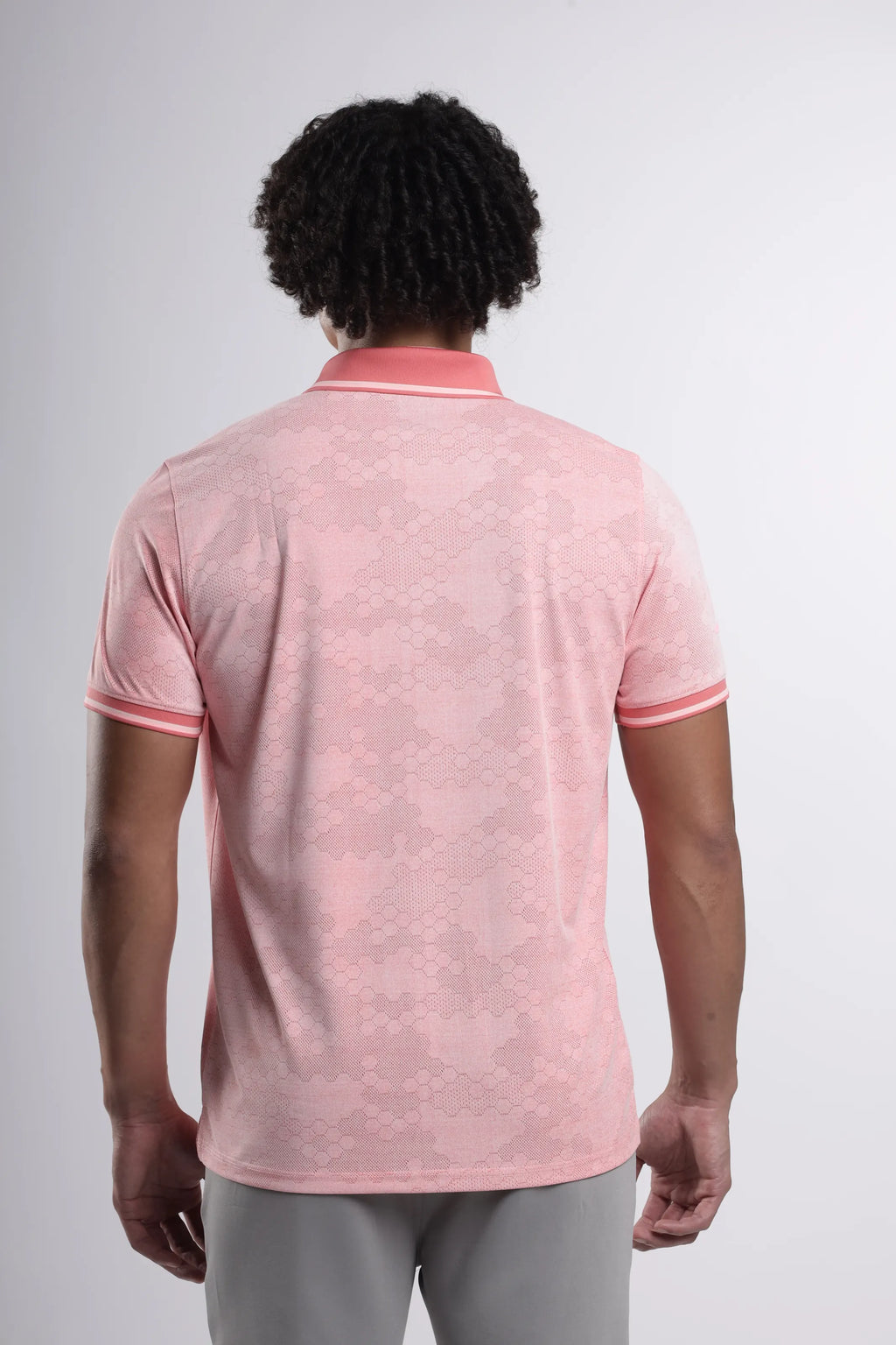 Octagon Performance Polo T-Shirt Bright | Salmon