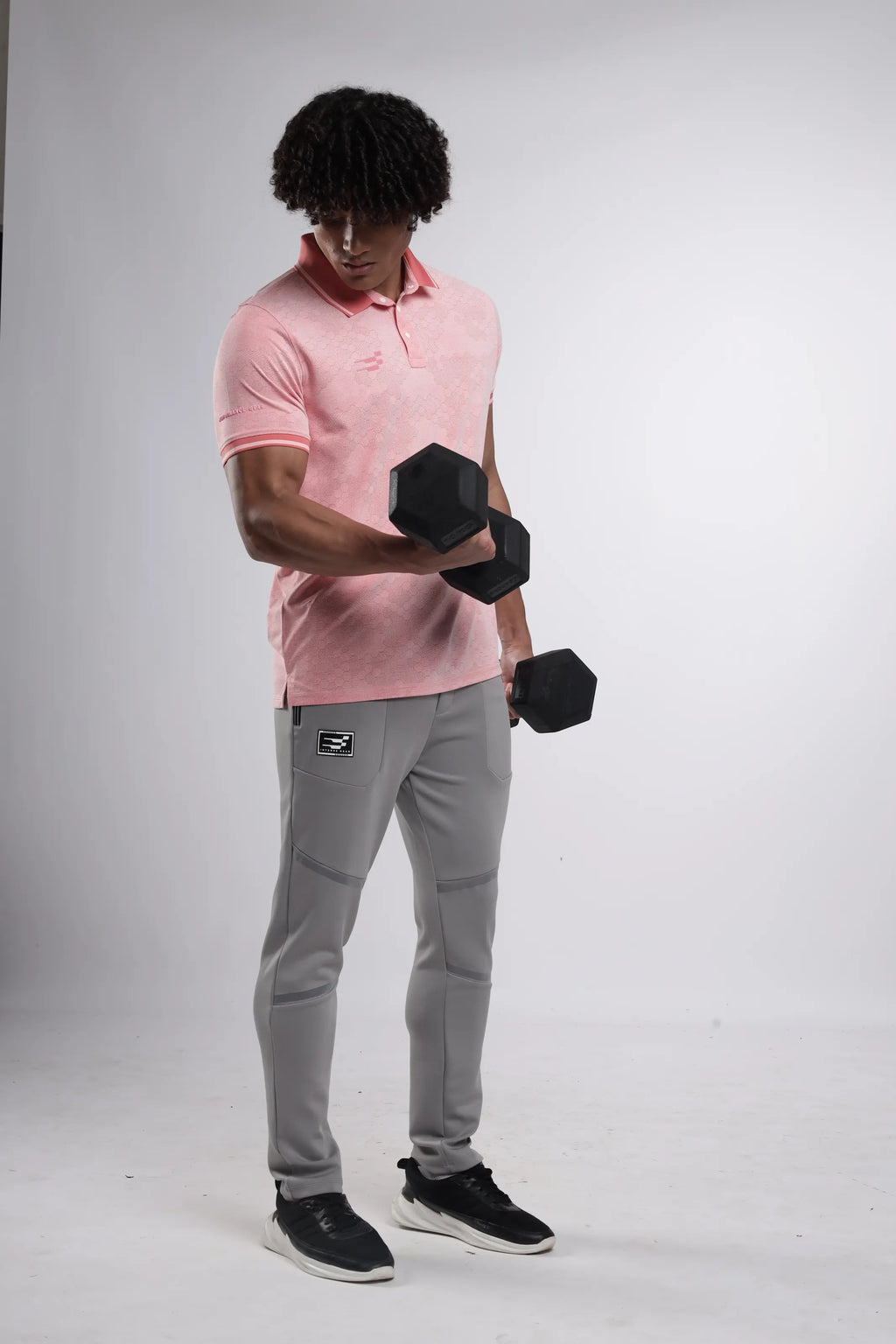 Octagon Performance Polo T-Shirt Bright | Salmon