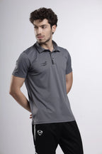 Power-Play Signature Polo T-Shirt | Dark Grey