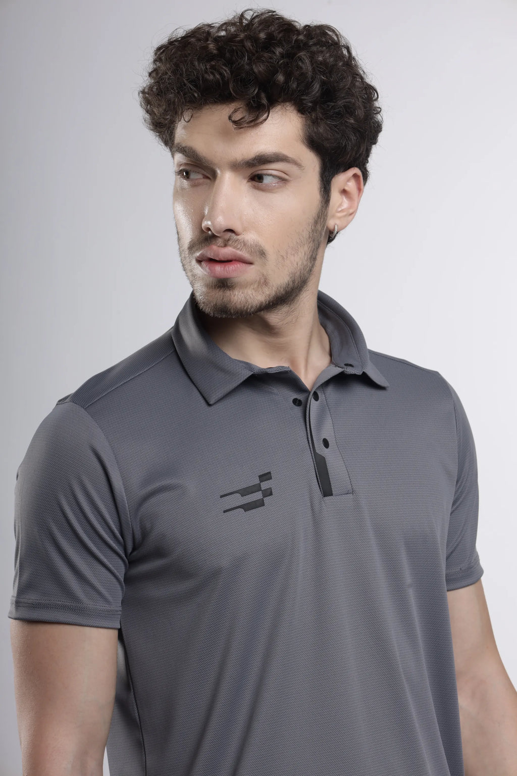 Power-Play Signature Polo T-Shirt | Dark Grey