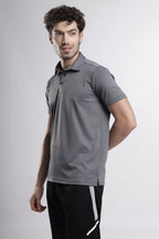 Power-Play Signature Polo T-Shirt | Dark Grey