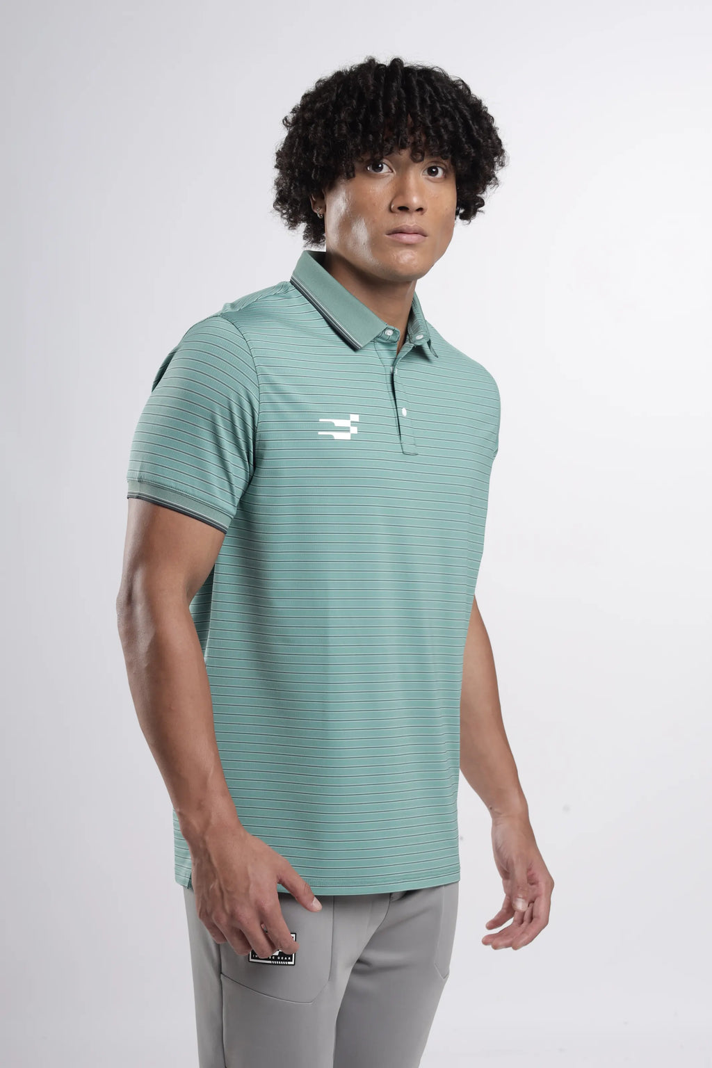 AeroLux Signature Polo T-Shirt  | Thyme