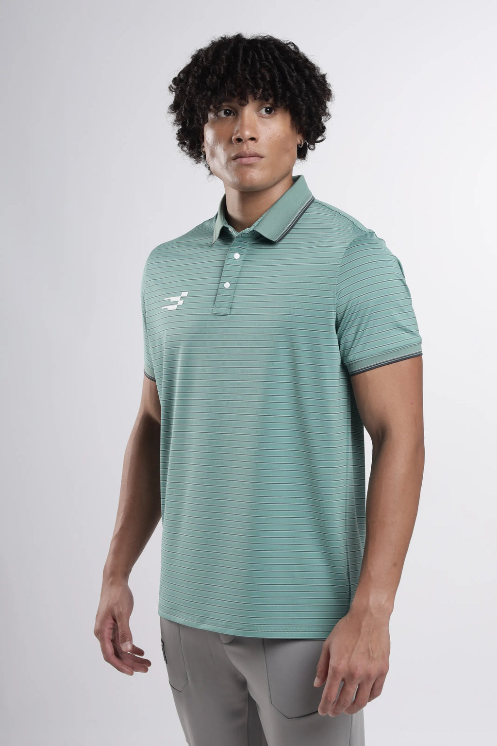 AeroLux Signature Polo T-Shirt  | Thyme