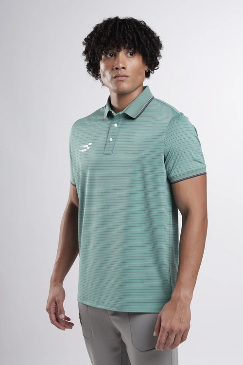 AeroLux Signature Polo T-Shirt  | Thyme