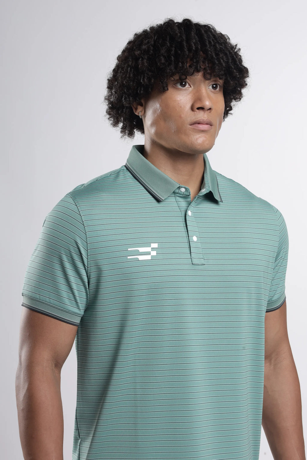 AeroLux Signature Polo T-Shirt  | Thyme