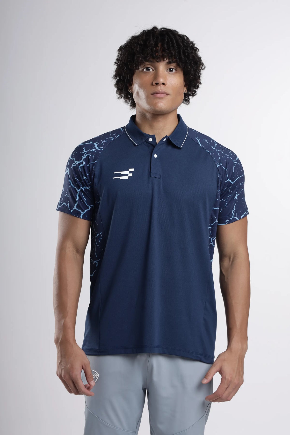 Athena Performance Polo T-Shirt | Navy