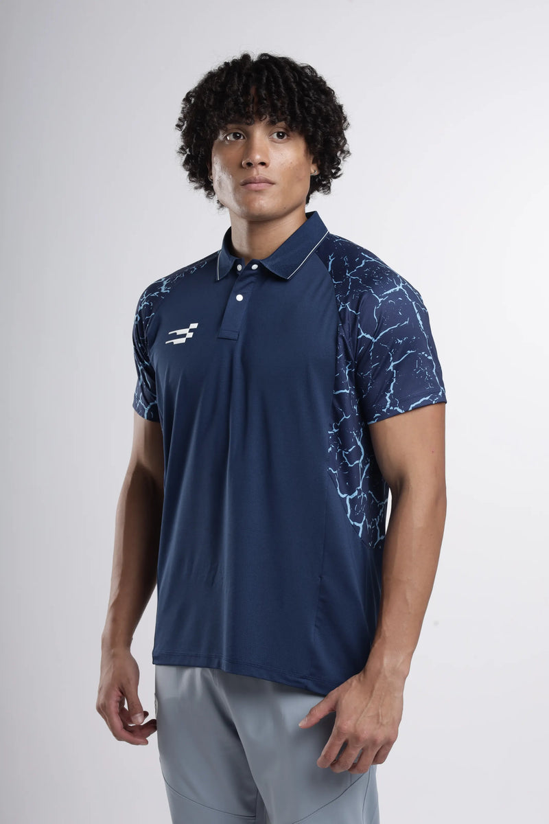 Athena Performance Polo T-Shirt | Navy