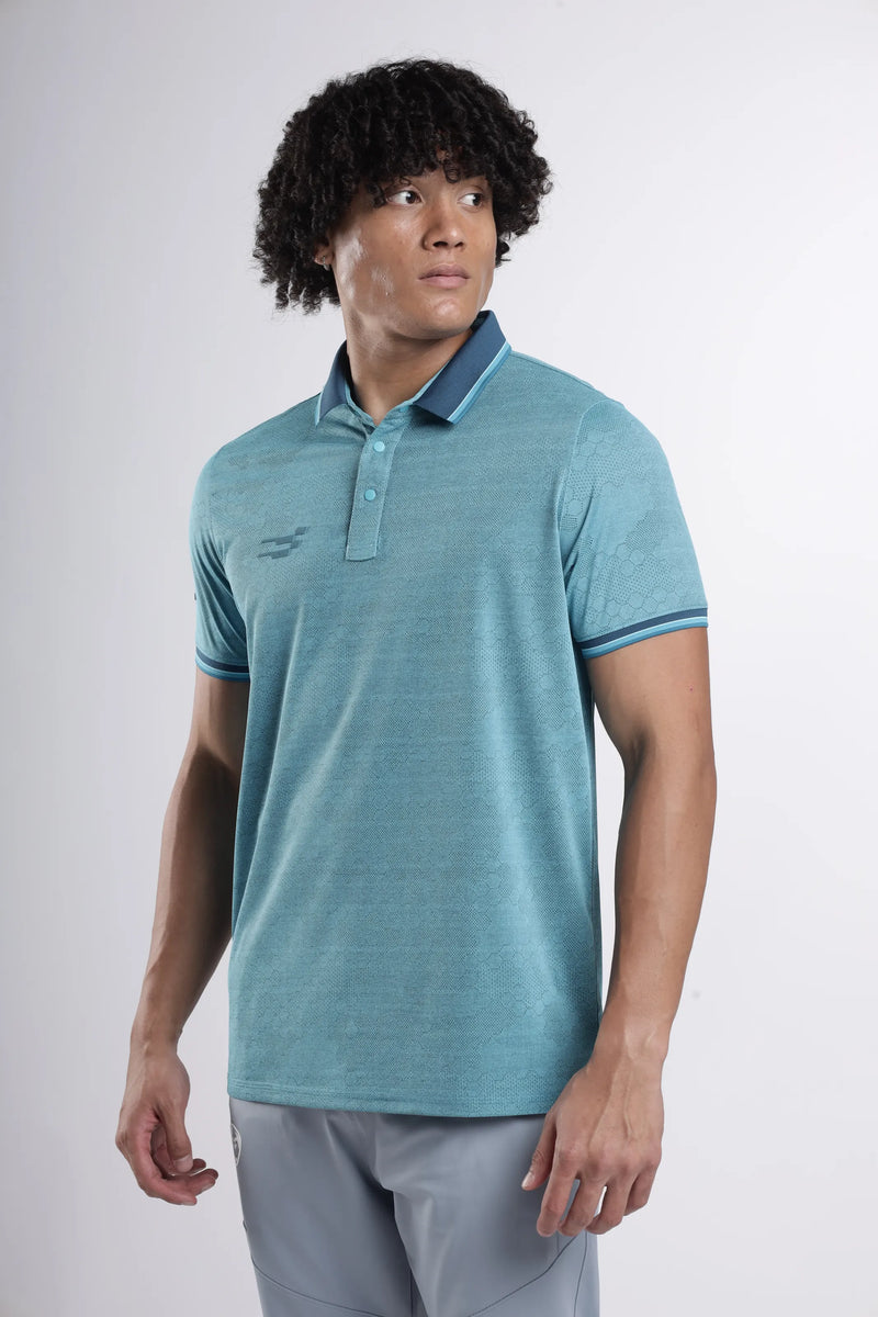Octagon Performance Polo T-Shirt Ocean | Teal