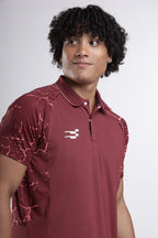 Athena Performance Polo T-Shirt | Wine