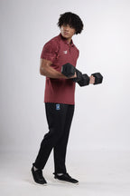 Athena Performance Polo T-Shirt | Wine