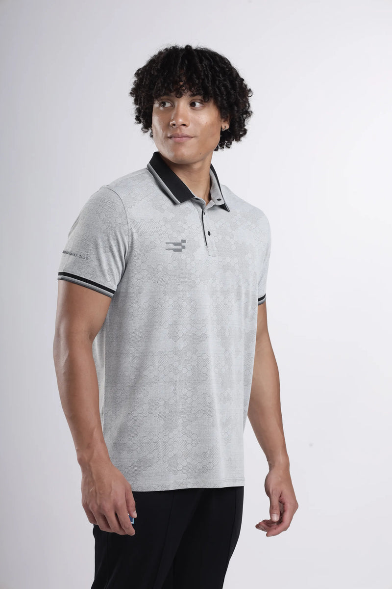 Octagon Performance Polo T-Shirt Light | Grey