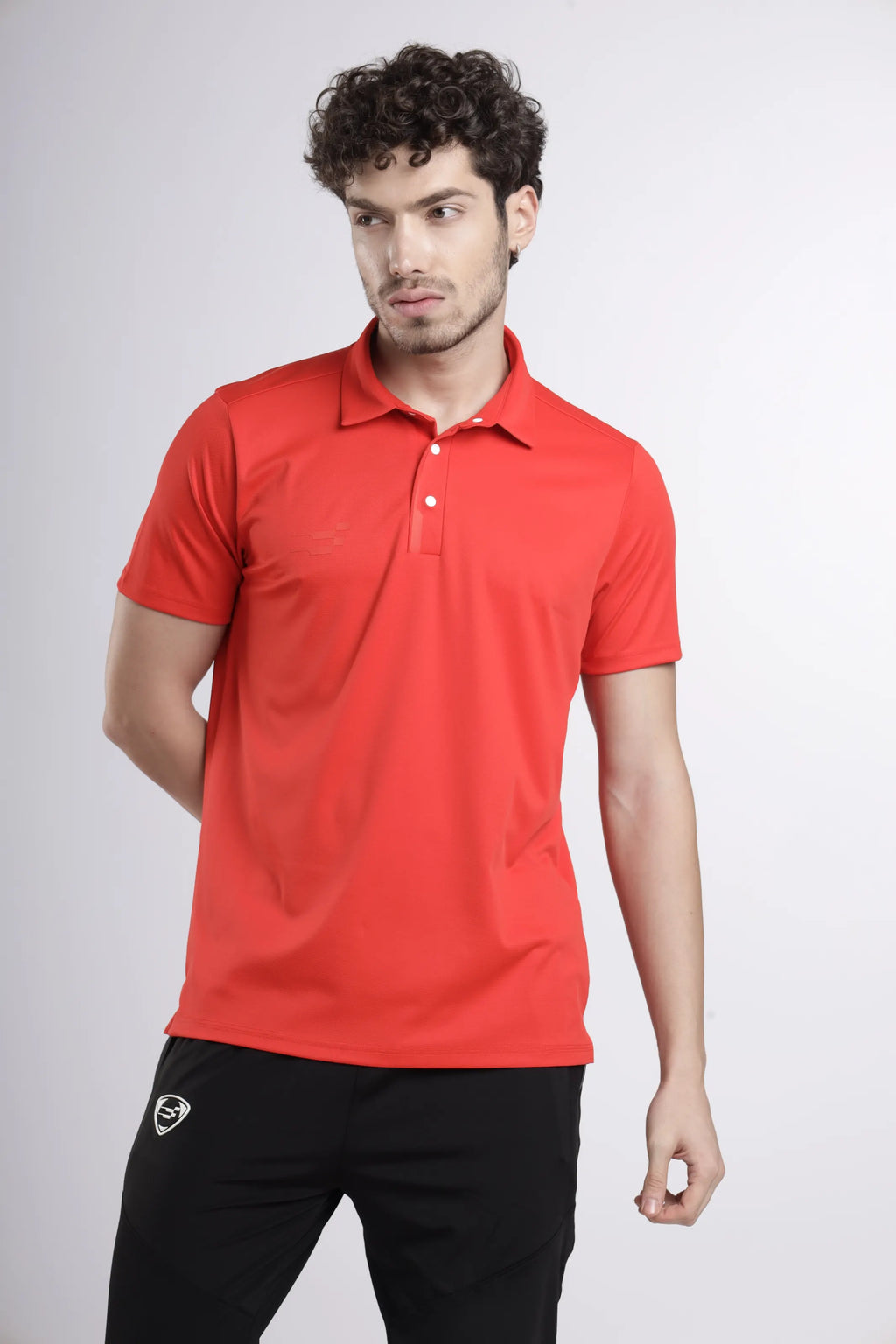 Power-Play Signature Polo T-Shirt | Orange Fire