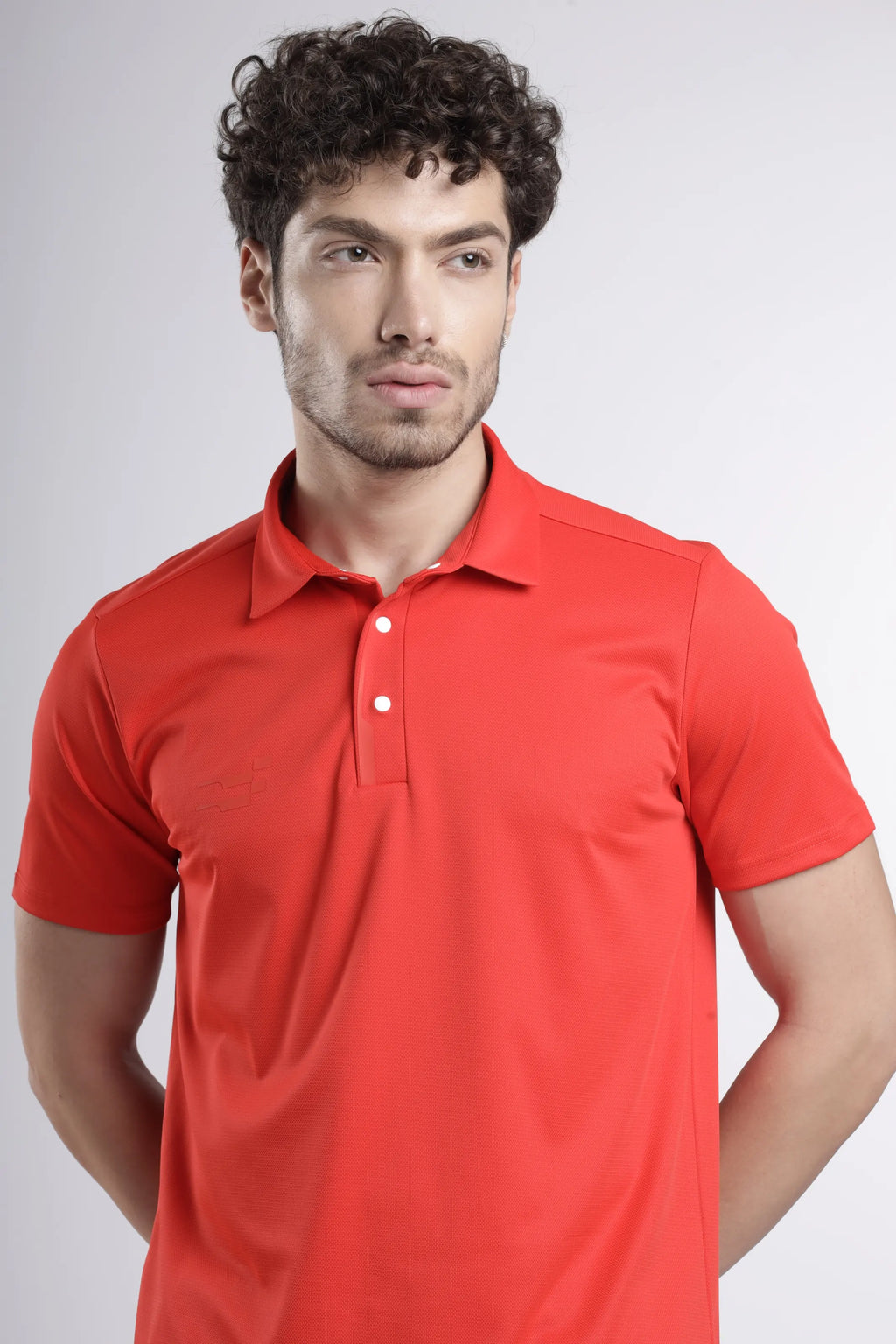 Power-Play Signature Polo T-Shirt | Orange Fire