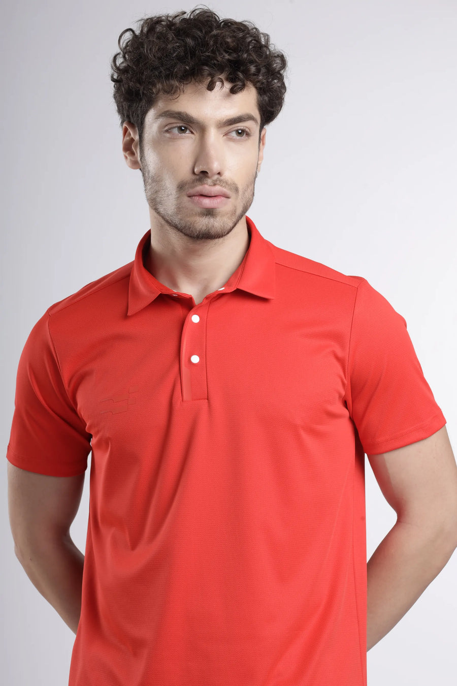 Power-Play Signature Polo T-Shirt | Orange Fire