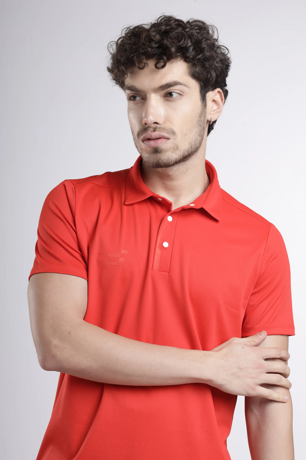 Power-Play Signature Polo T-Shirt | Orange Fire