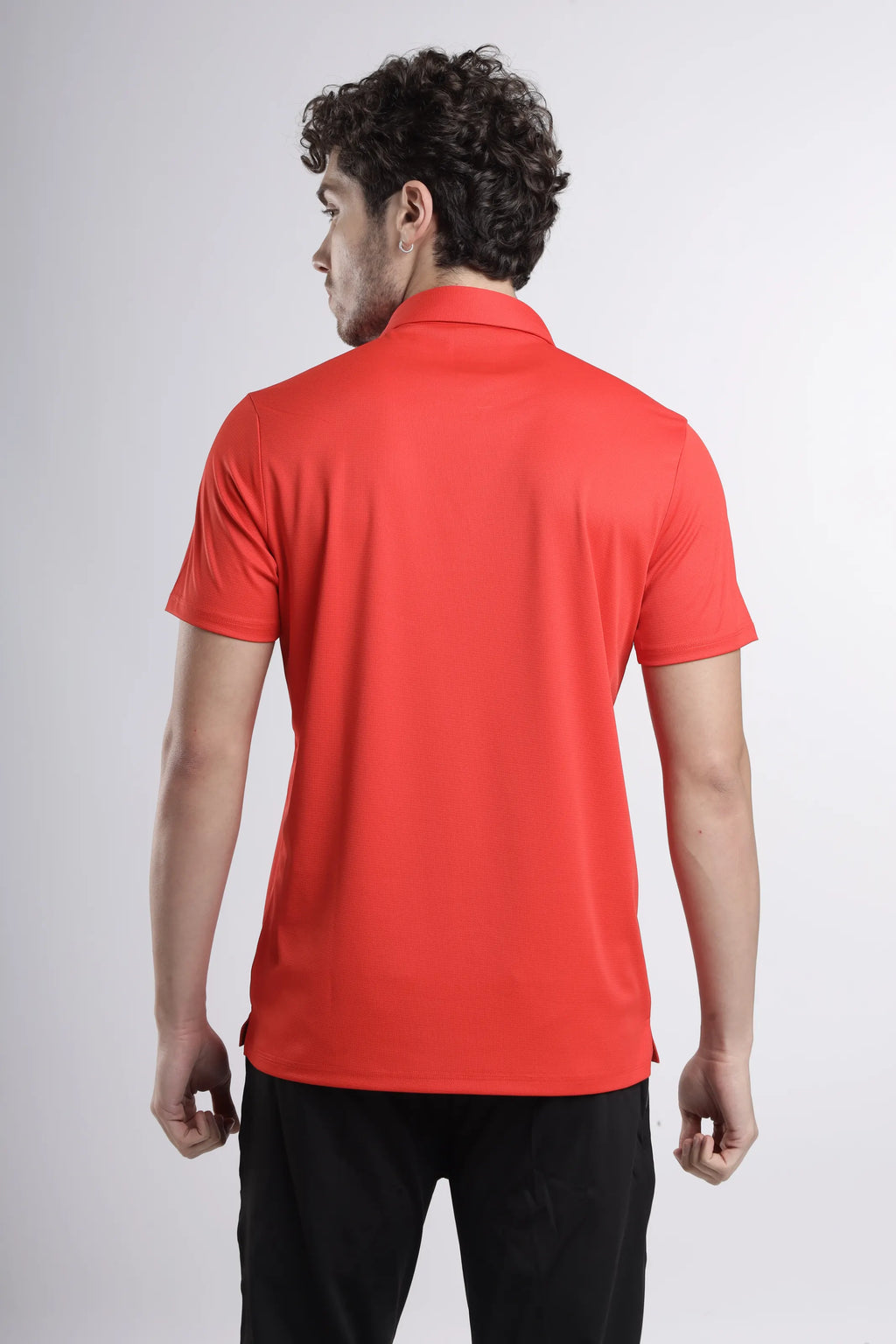 Power-Play Signature Polo T-Shirt | Orange Fire