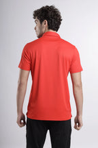 Power-Play Signature Polo T-Shirt | Orange Fire