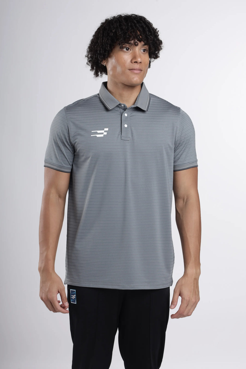AeroLux Signature  Golf Polo T-Shirt | Moonstone