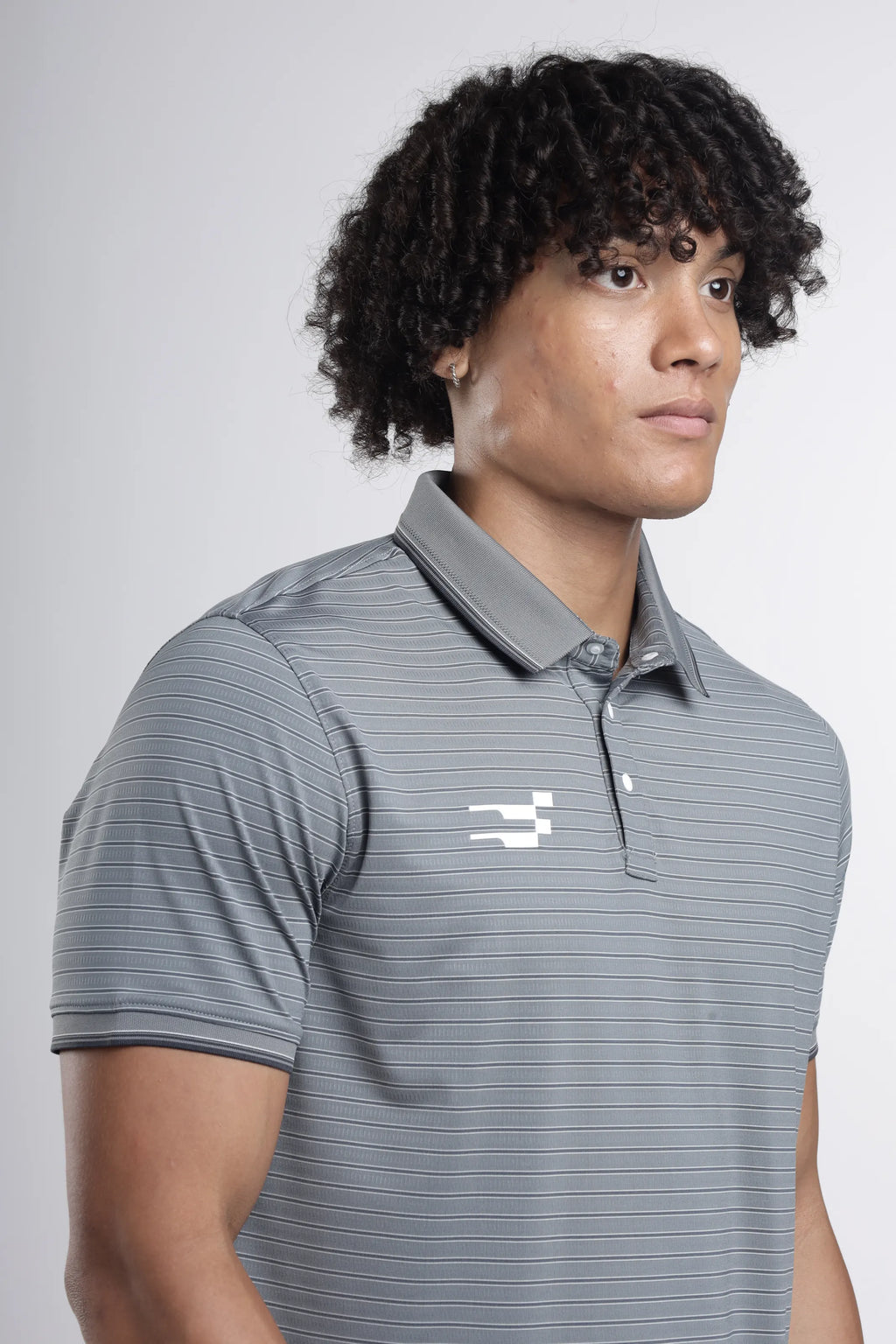 AeroLux Signature  Golf Polo T-Shirt | Moonstone