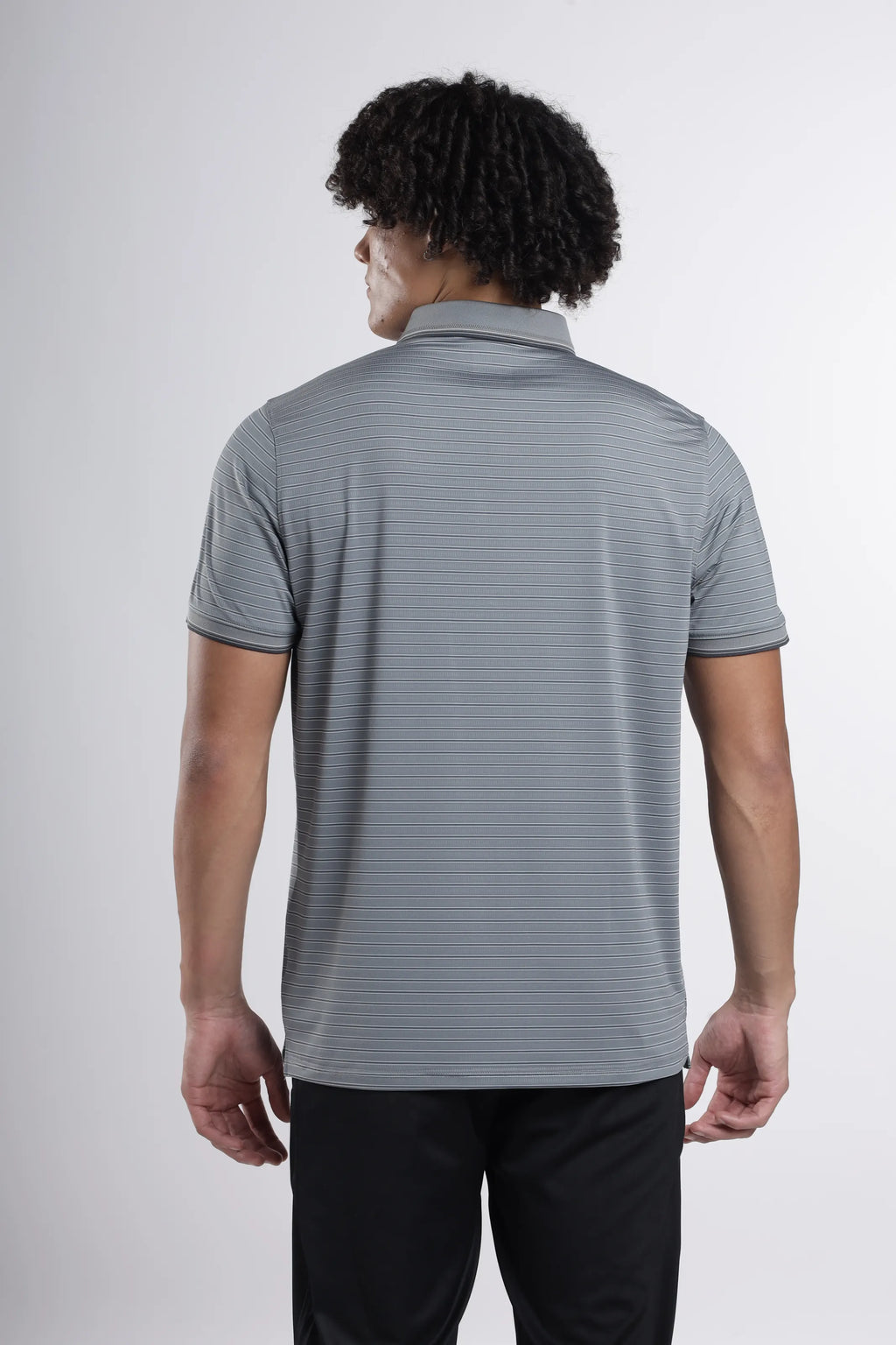 AeroLux Signature  Golf Polo T-Shirt | Moonstone
