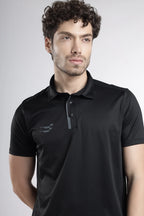 Power-Play Signature Polo T-Shirt | Black