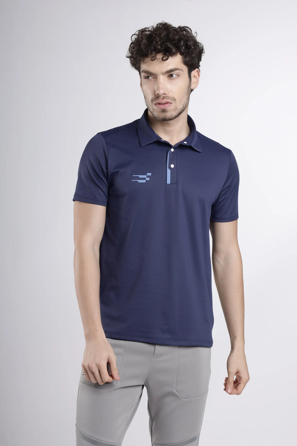Power-Play Signature Polo T-Shirt | Navy