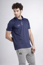 Power-Play Signature Polo T-Shirt | Navy