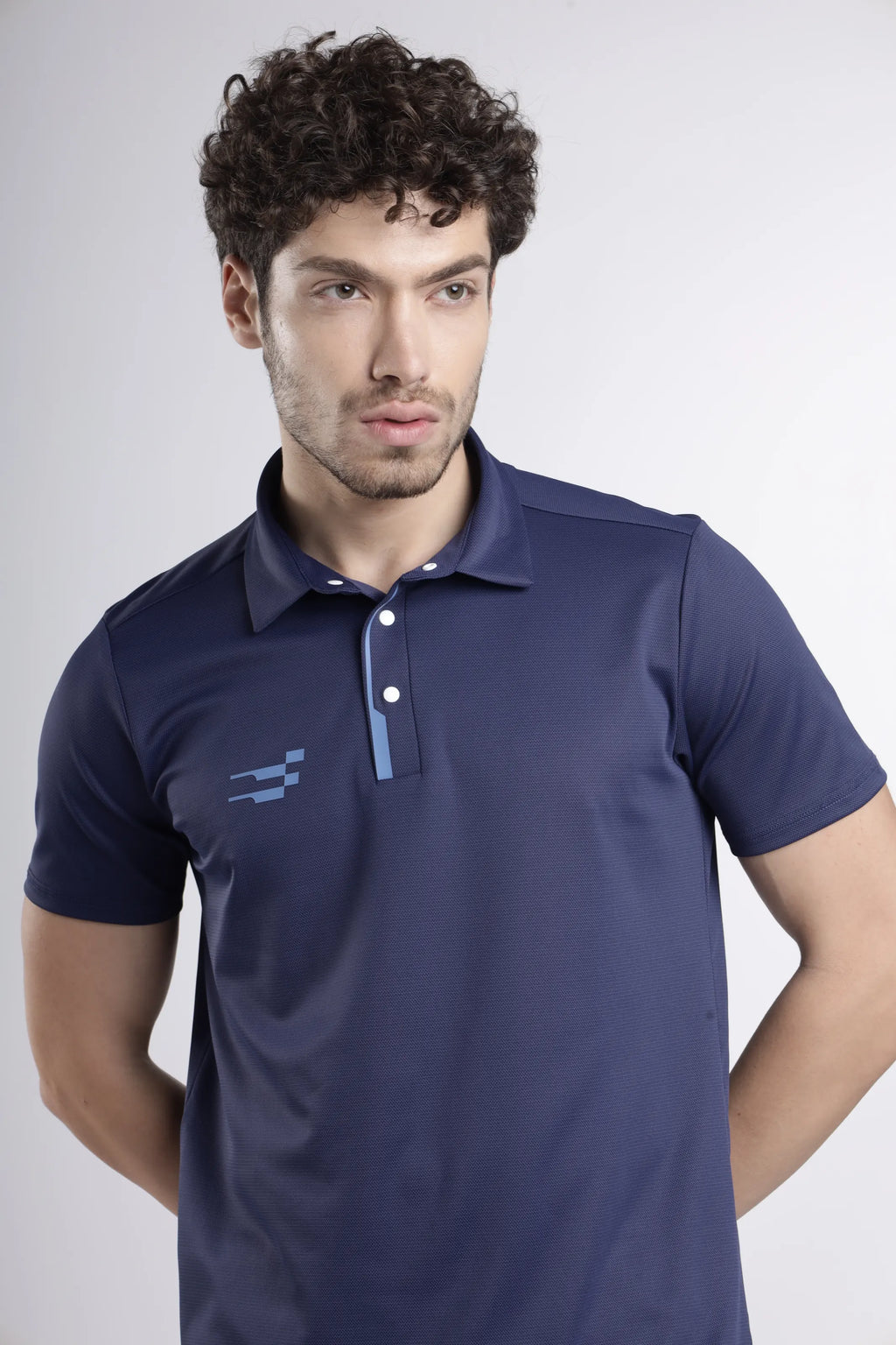 Power-Play Signature Polo T-Shirt | Navy