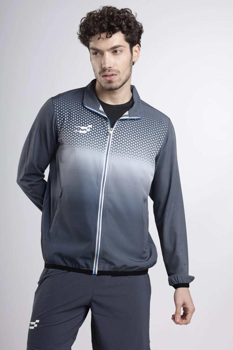 Nano-Shell Lightweight Performance Track Top | Grey