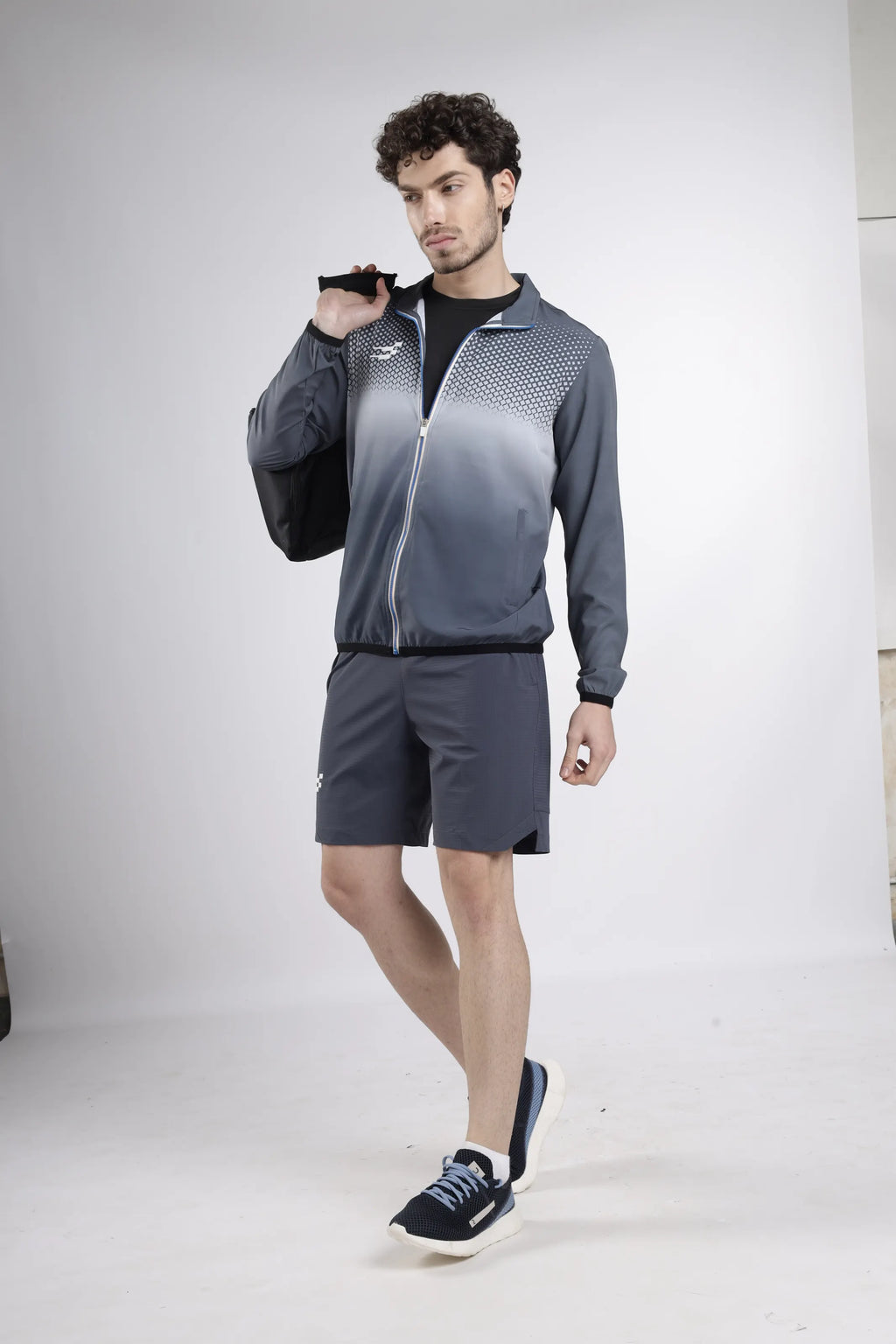 Nano-Shell Lightweight Performance Track Top | Grey