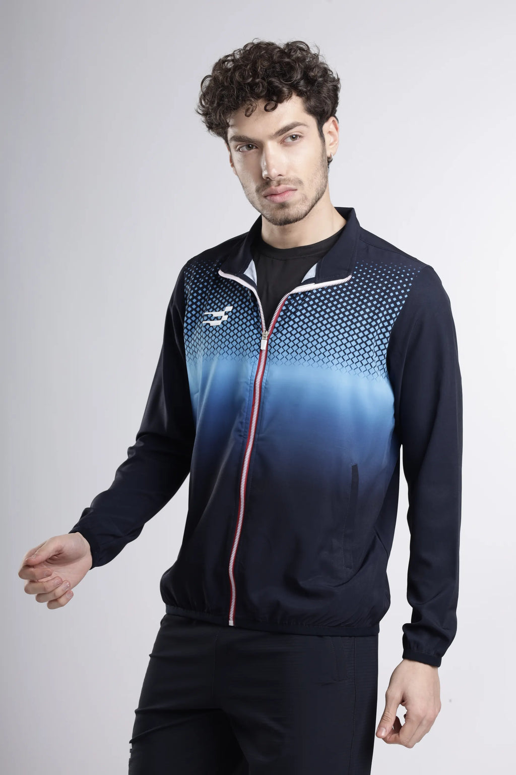 Nano-Shell Lightweight Performance Track Top | Navy