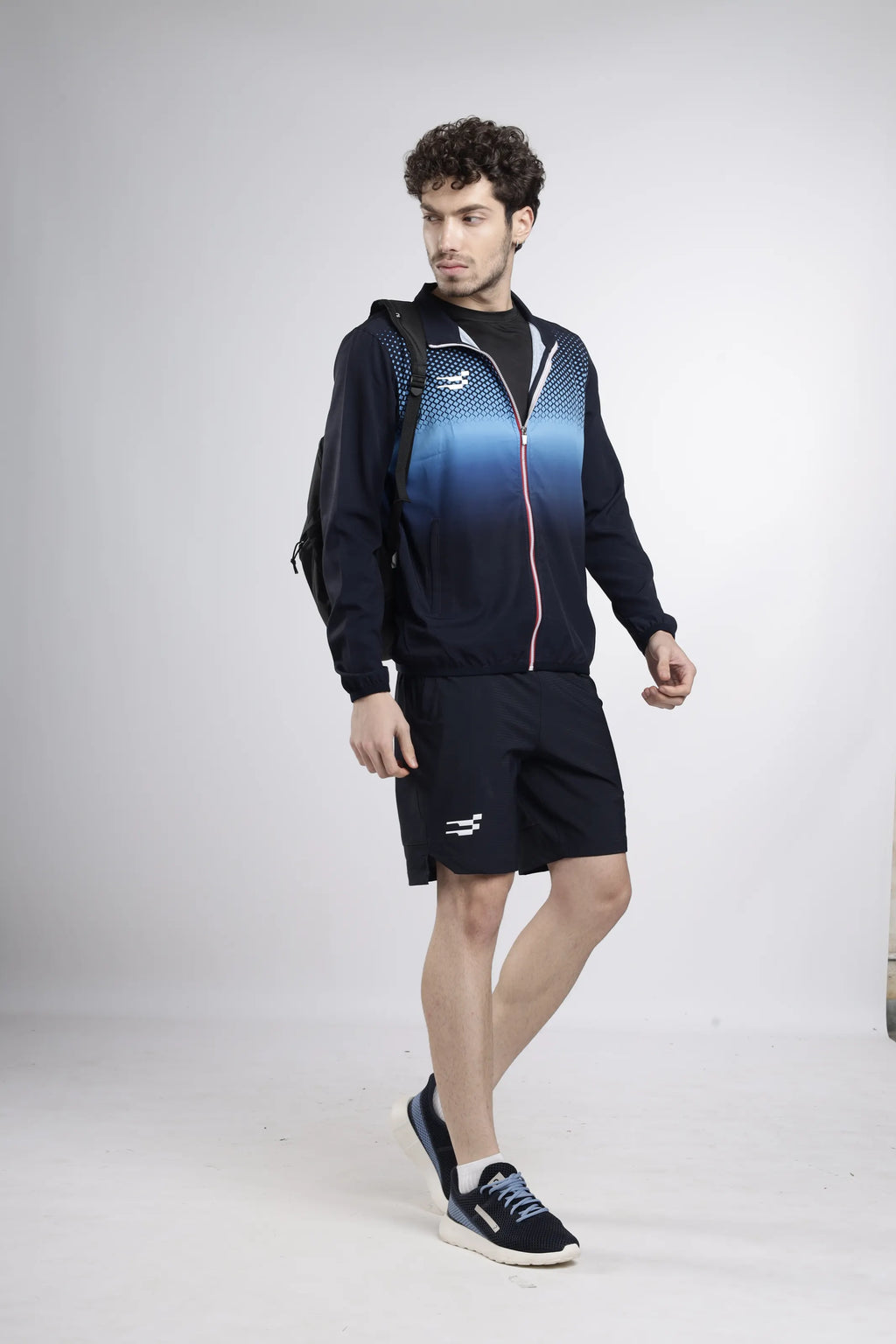 Nano-Shell Lightweight Performance Track Top | Navy