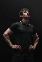 AeroEdge Performance Polo T-Shirt | Black