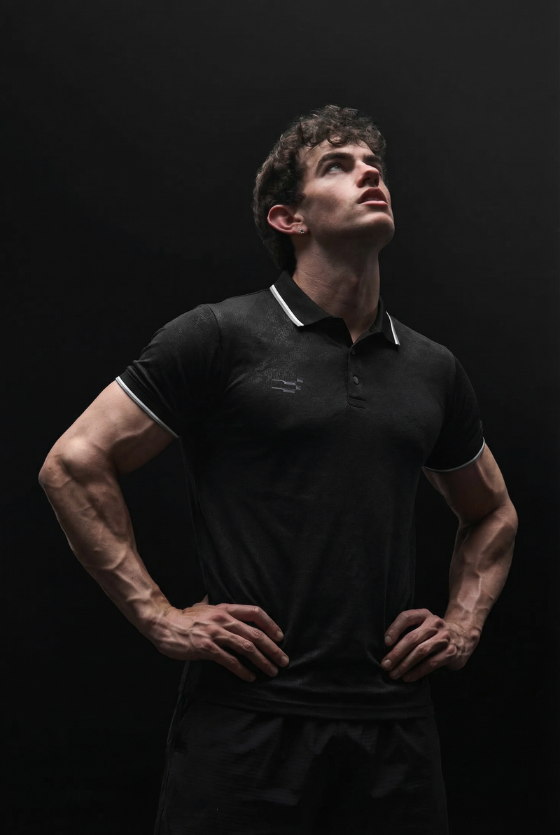 AeroEdge Performance Polo T-Shirt | Black