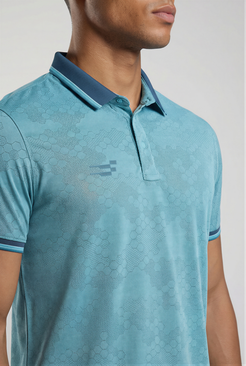 Octagon Performance Polo T-Shirt Ocean | Teal