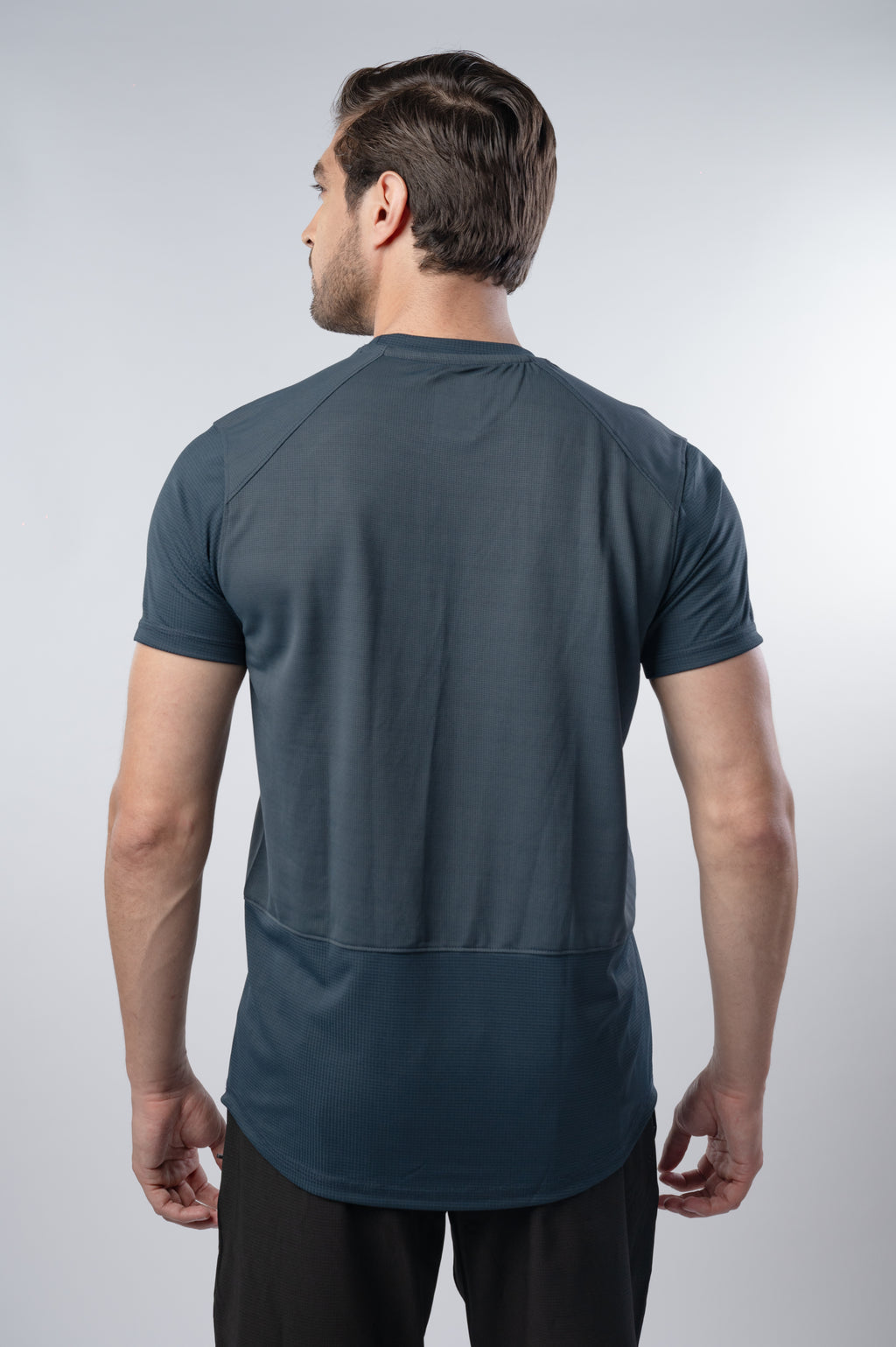 Fit-Gear Pace Running T-Shirt Anchor Grey