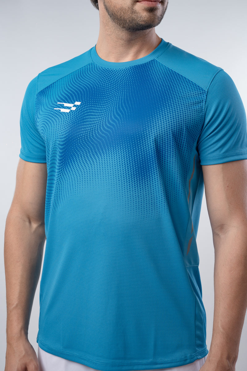 Fit-Gear Pace Running T-Shirt Blue