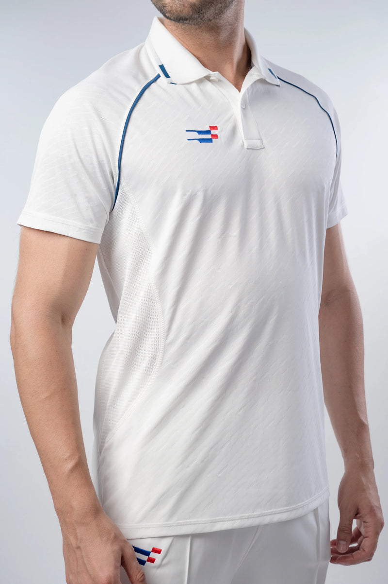Cobra-Pro Cricket Whites T-Shirt | Half Sleeve