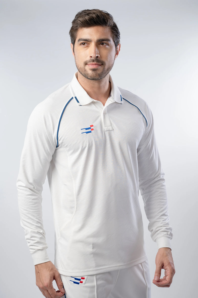 Cobra-Pro Cricket Whites T-Shirt | Full Sleeve