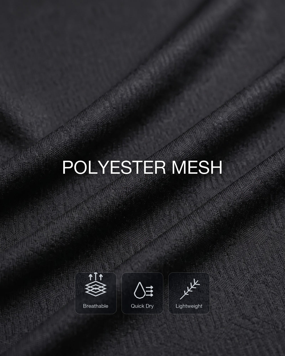 Open-knit airflow that lets heat out and dries fast.