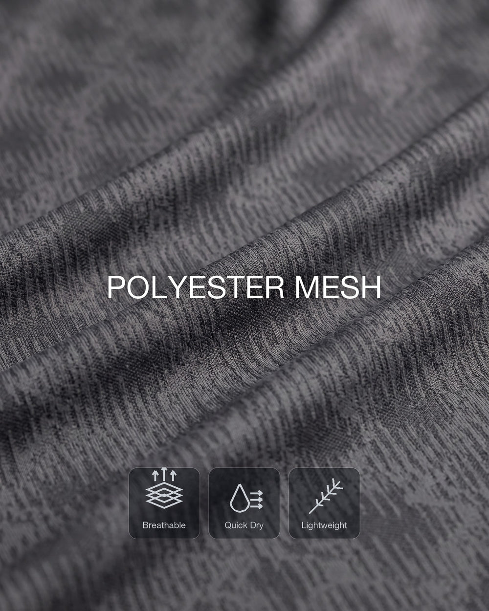 Open-knit airflow that lets heat out and dries fast.