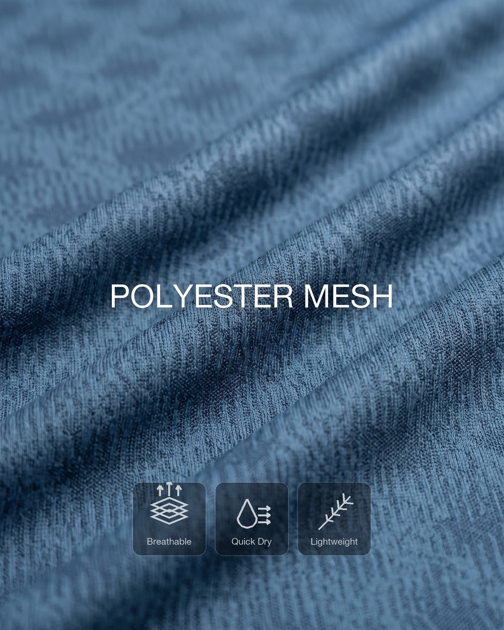 Open-knit airflow that lets heat out and dries fast.