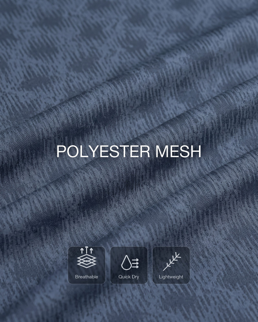 Open-knit airflow that lets heat out and dries fast.