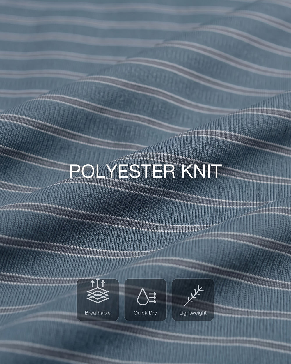 Open-knit airflow that lets heat out and dries fast.