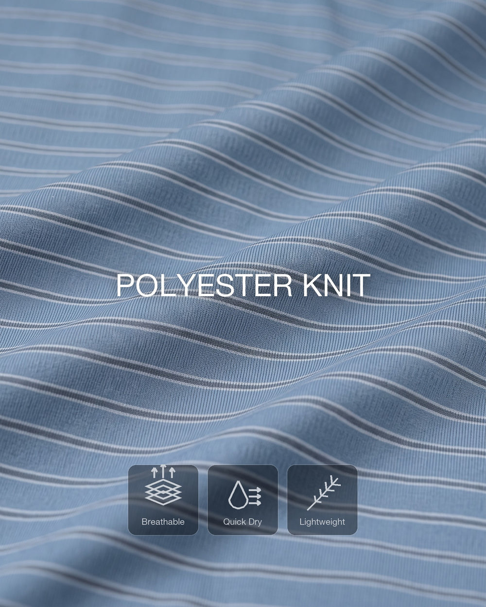 Open-knit airflow that lets heat out and dries fast.