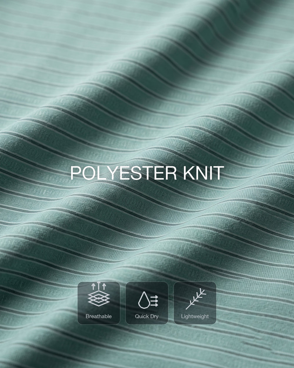 Open-knit airflow that lets heat out and dries fast.