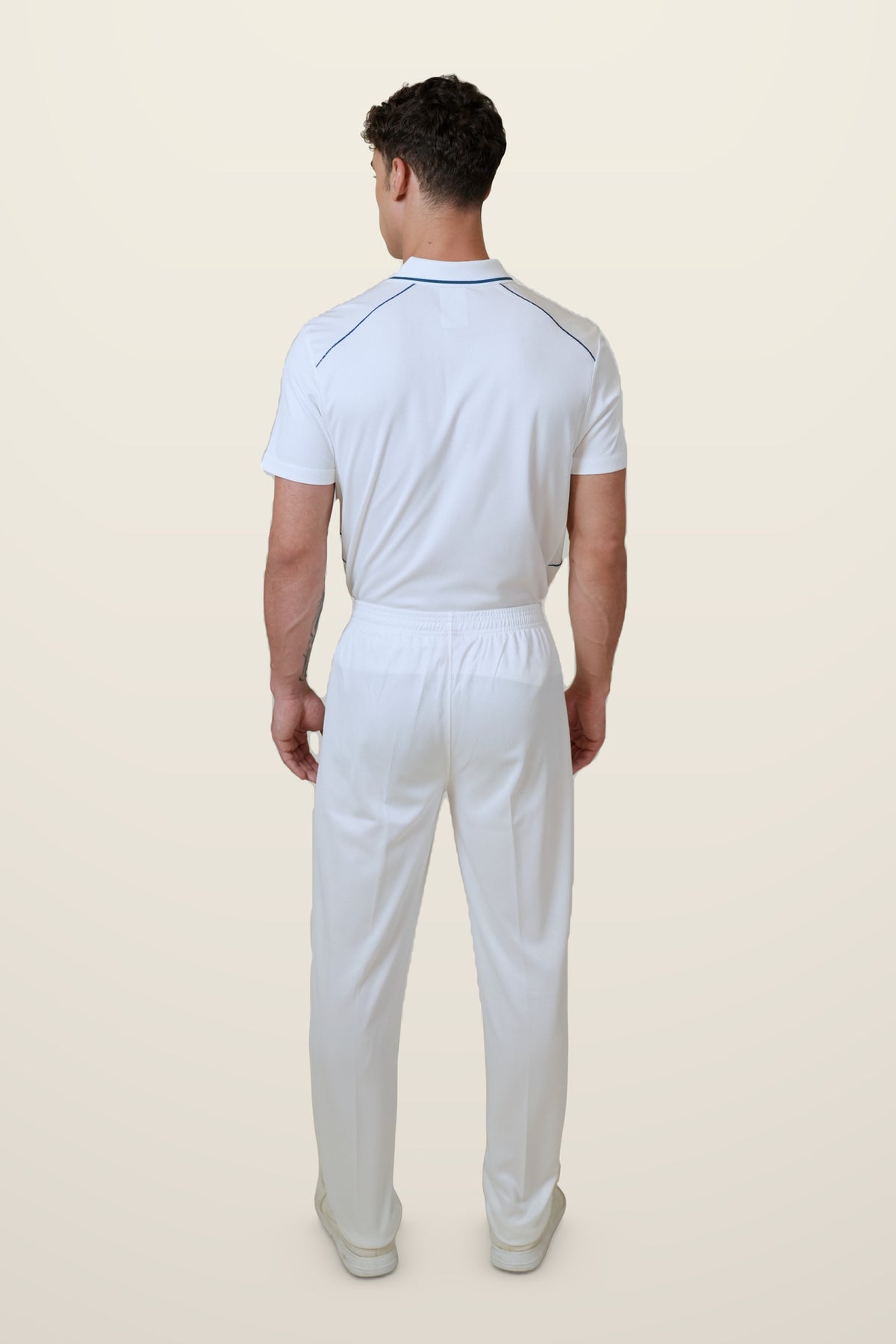 Beamer Cricket Whites T-Shirt | Half-Sleeve – back