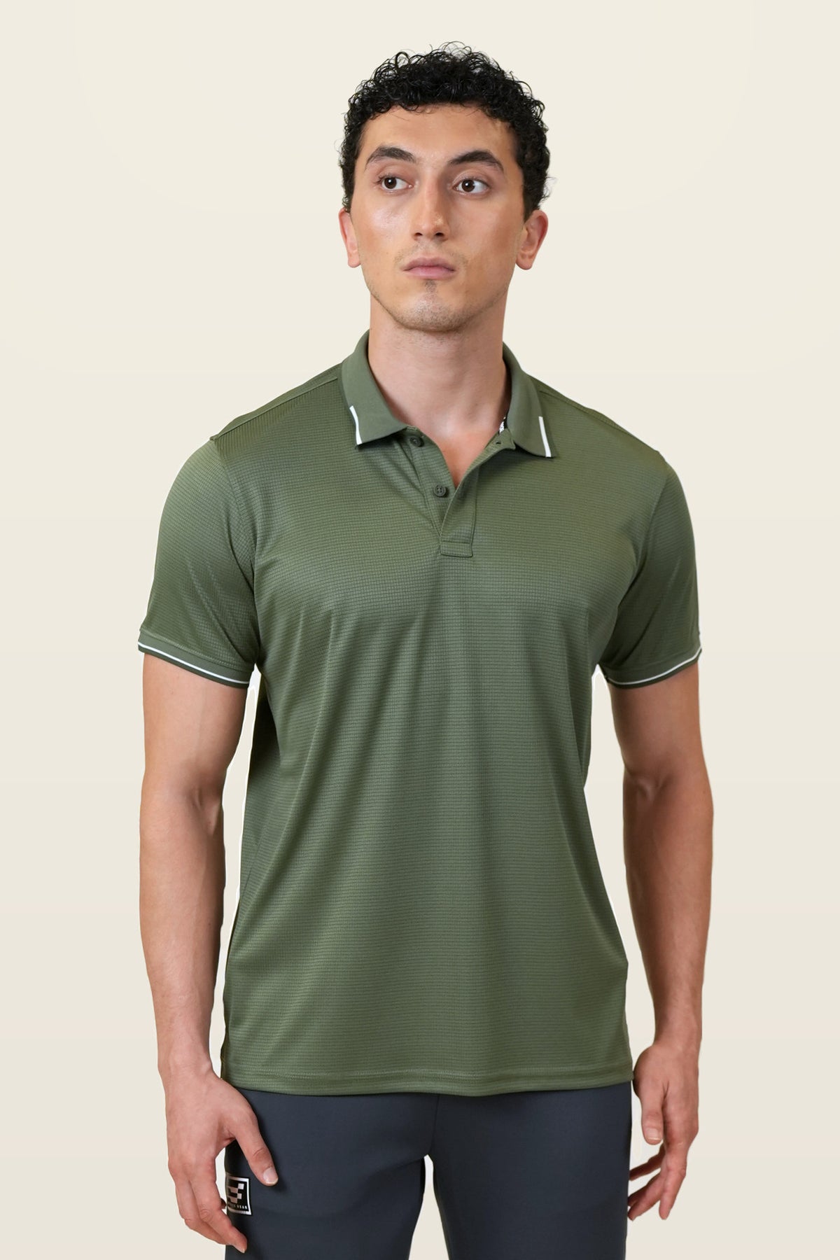 Essential Polo T-Shirt | Forest Green – front