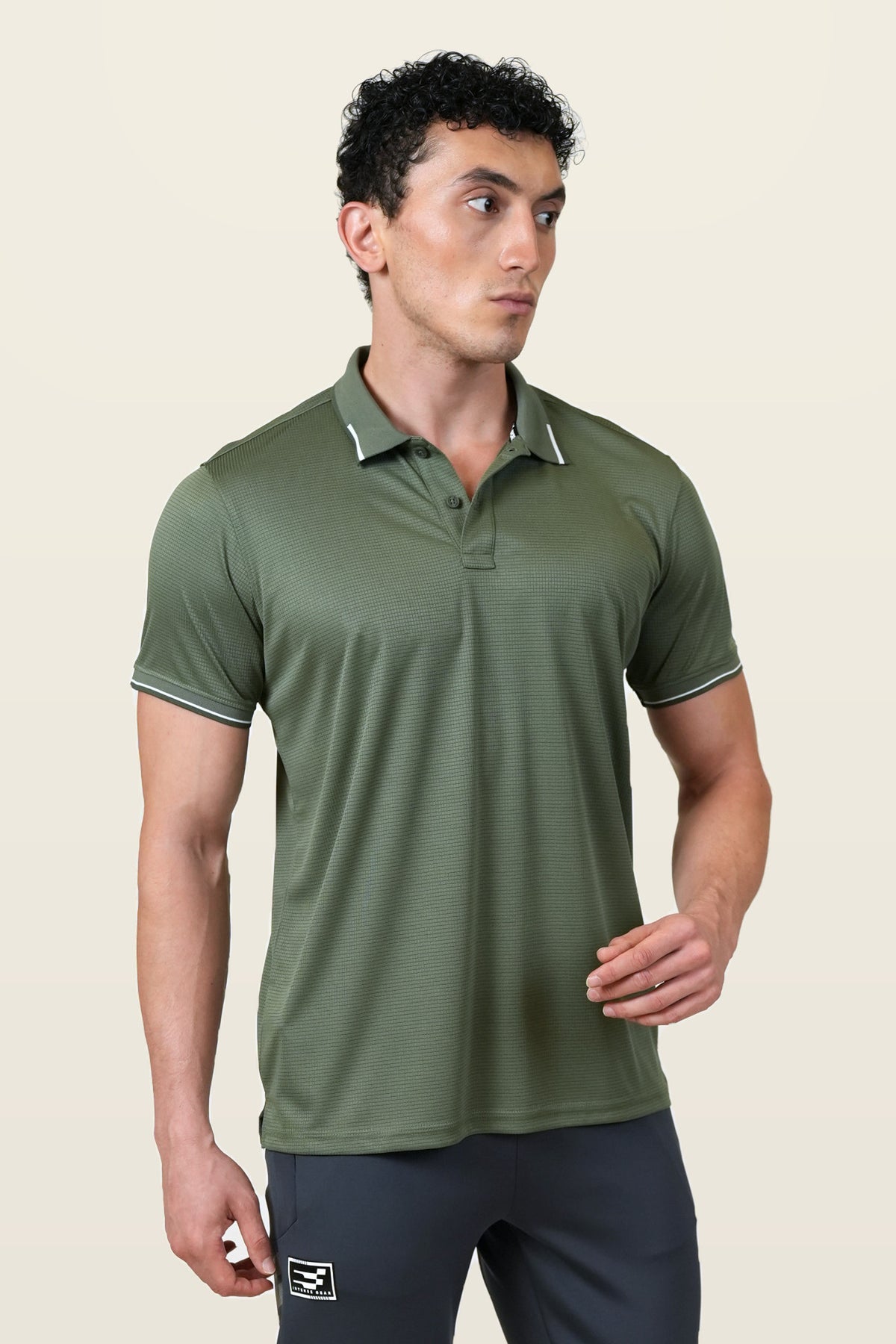 Essential Polo T-Shirt | Forest Green – front